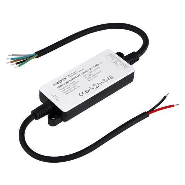 MiLight Waterbestendige RGBW LED strip controller 12A, 12V-24V IP66