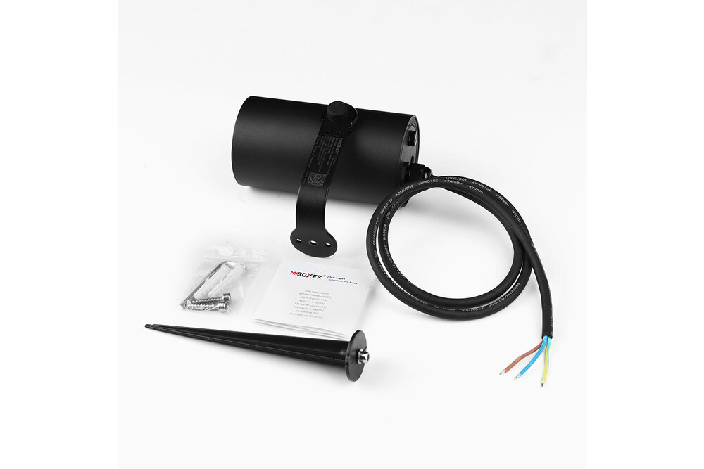 MiLight Mi-light  RF 2.4G + Zigbee 12W RGG+CCT 220V LED Tuinspot  Kleur+Dual Wit IP66