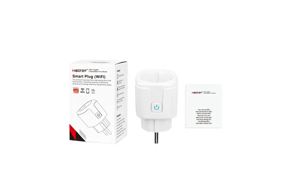 MiLight MiBoxer 16A WiFi Smart Plug aan/uitschakelaar met stroomverbruikstatistieken