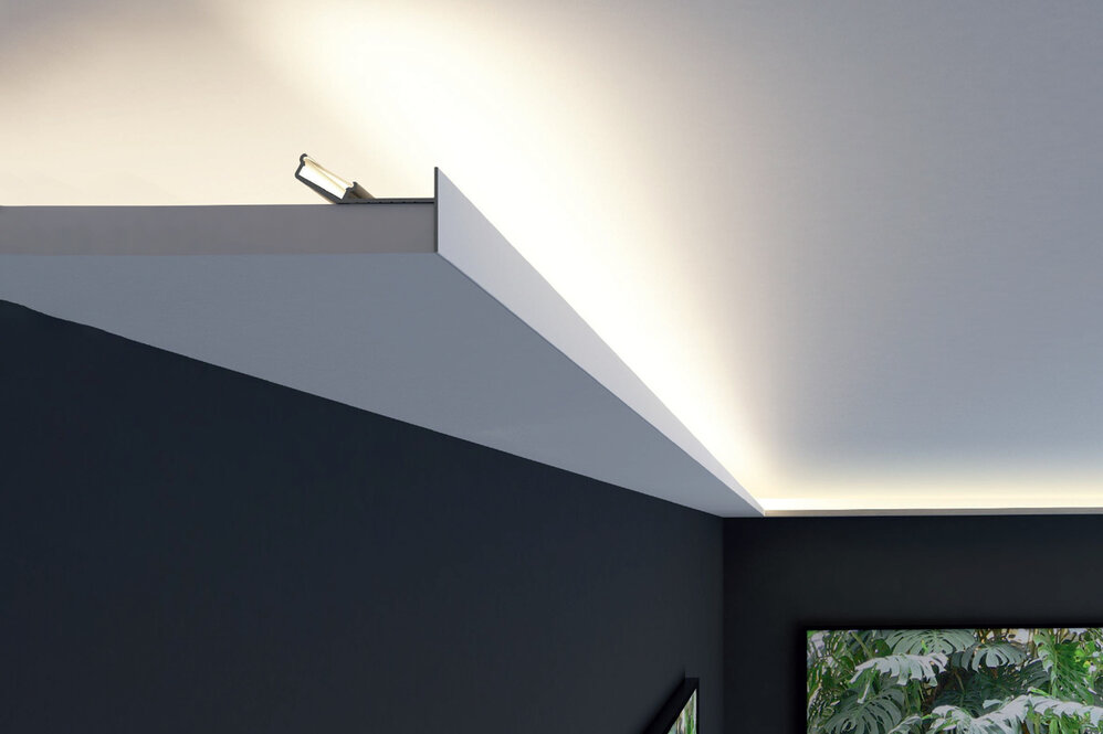 VERSO 12mm opbouw Led Profiel - Plafond indirecte verlichting