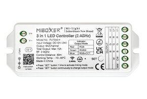 MiLight RGB/RGBWW /RGB+CCT LED Strip Controller  12-24V, 15A (los)