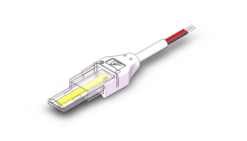 IP68 Waterdichte Witte COB LED strip soldeervrije voedings connector voor 8-10mm ledstrips