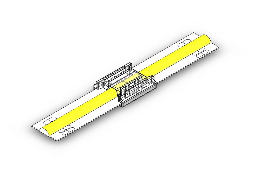 COB koppel connector voor 3-polige 10mm Dual White CCT LED strips, soldeervrij