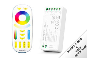 MiLight MiLight  RF RGBW ledstrip controller met RF afstandsbediening 12A