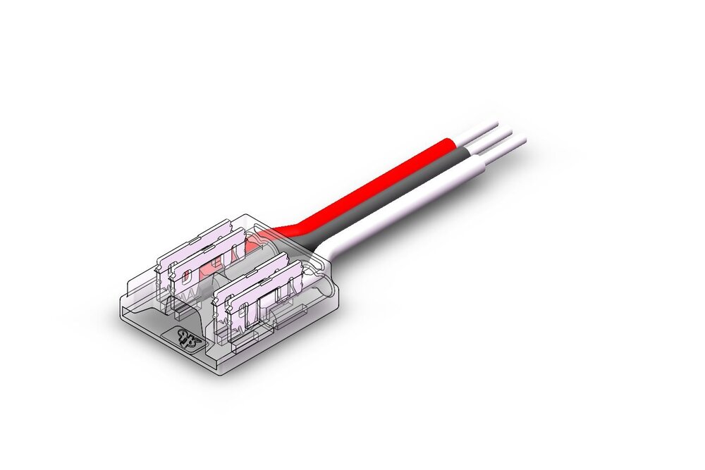 Voedingsconnector voor COB Dual White CCT Led Strips | Soldeervrij