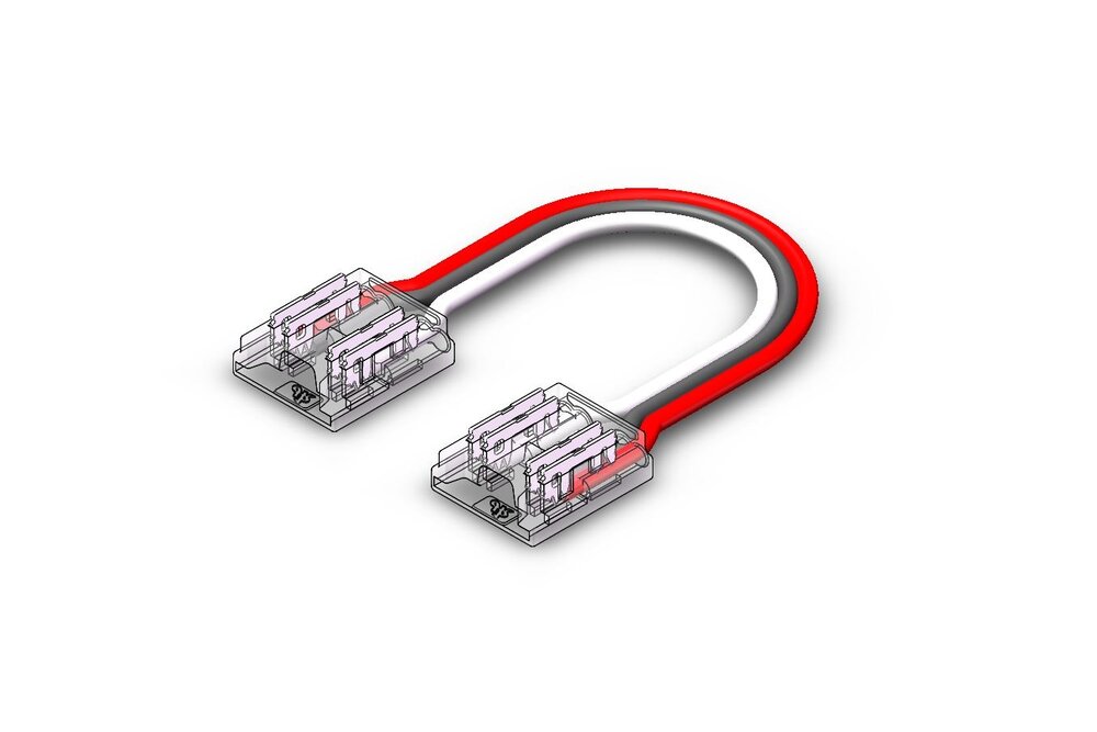 Flexibele connector voor COB Dual White CCT Led Strips | Soldeervrij