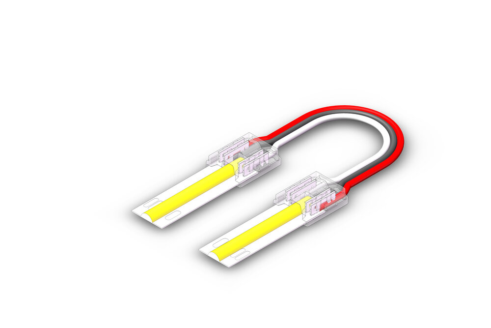 Flexibele connector voor COB Dual White CCT Led Strips | Soldeervrij
