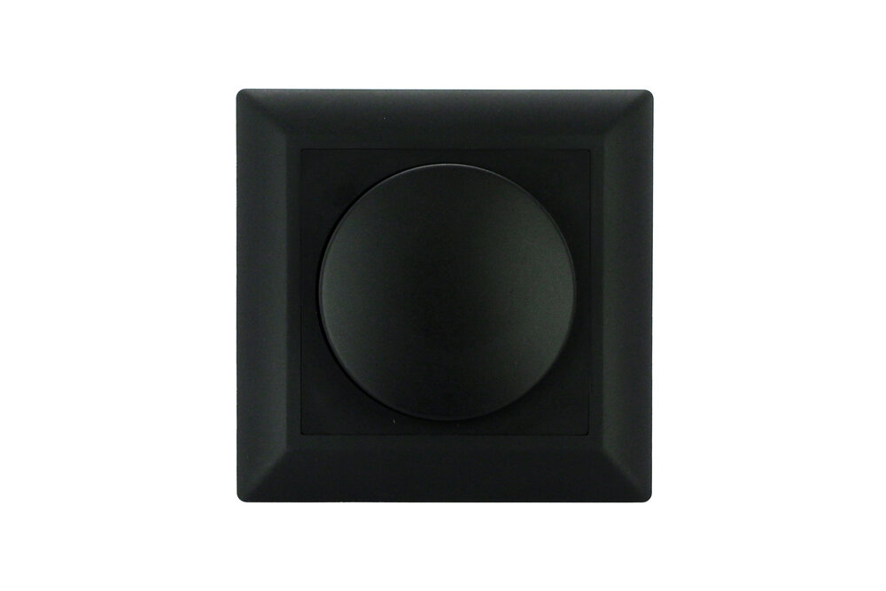 EcoDim ECO-DIM ED-10002B Dimmerknop  Zwart Coverplate RAL 9003