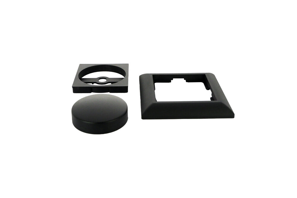 EcoDim ECO-DIM ED-10002B Dimmerknop  Zwart Coverplate RAL 9003