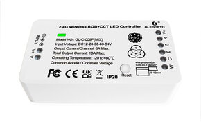 GLEDOPTO RGBW+CCT Gledopto Zigbee Pro Controller GL-C-008P MIX| 12-54 Volt
