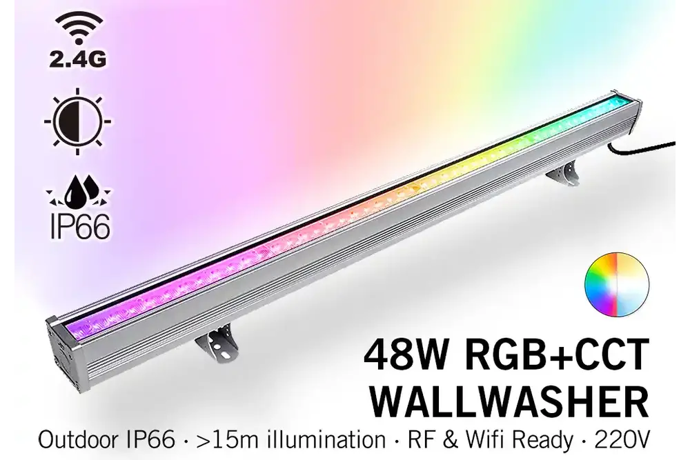 MiLight Milight Wall Washer RGB+Dual White - IP66 - 48Watt - 220Volt - 100CM