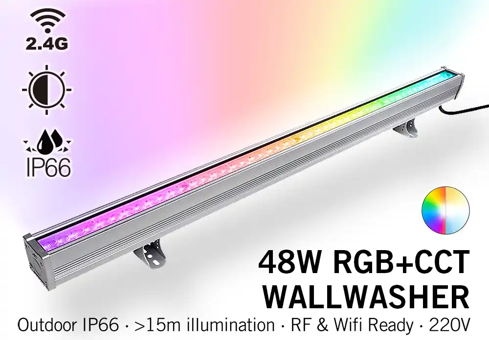 MiLight Milight Wall Washer RGB+Dual White - IP66 - 48Watt - 220Volt - 100CM