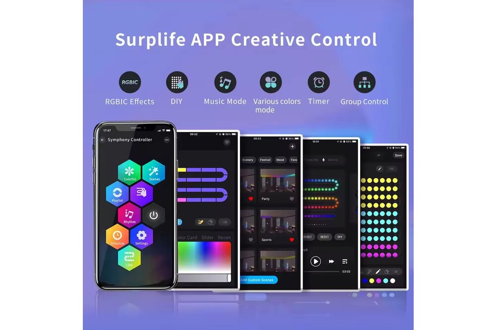 LED Magical UFO SPI WiFi Digitale LED Controller 2048 pixels DC5V 15A