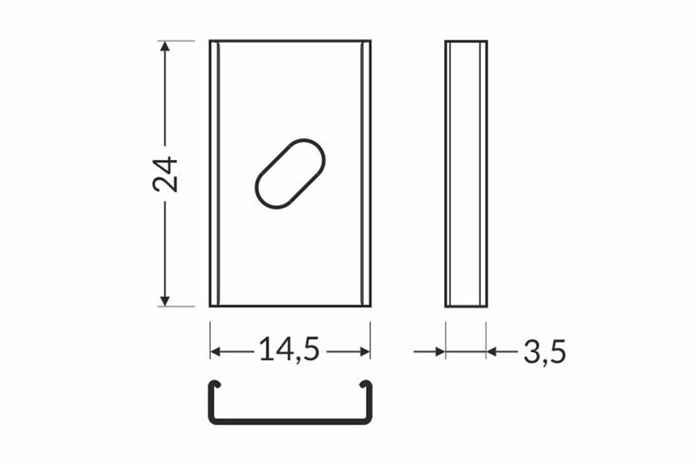 Houder Type `U` Flexibel Inox