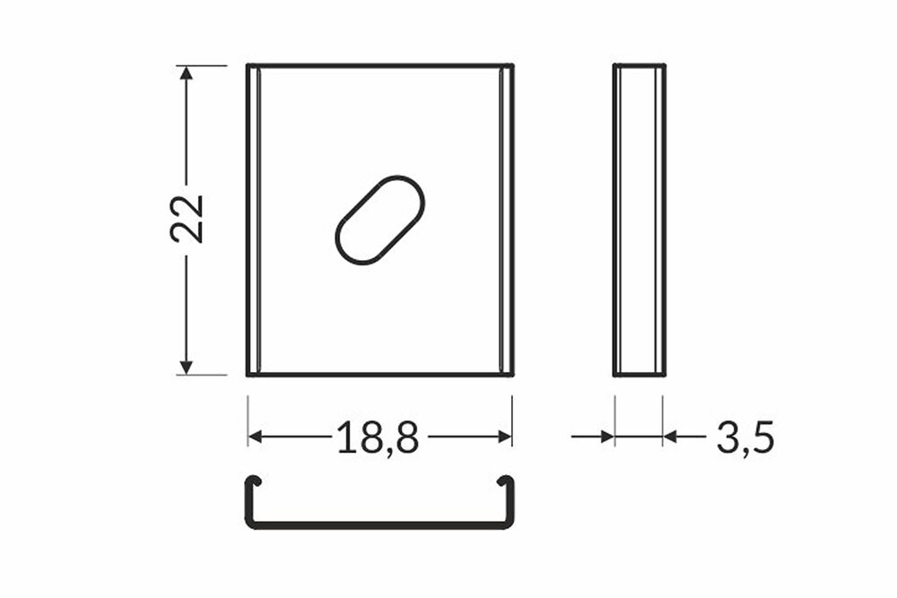 Houder Type `Y` Conus Inox 2 of 20-Pack