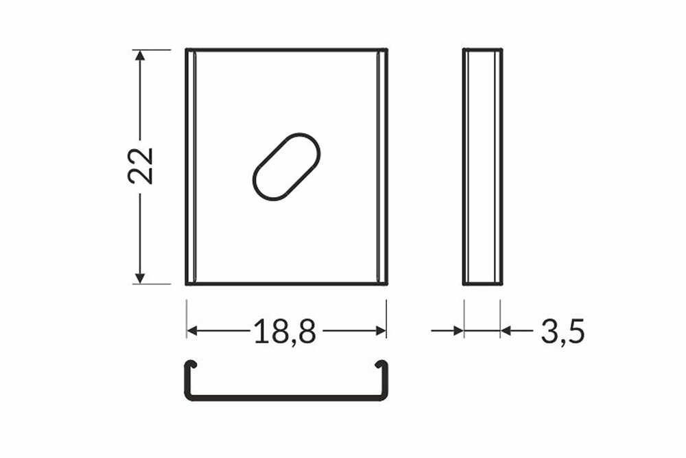 Houder Type `Y` Flexibel Inox