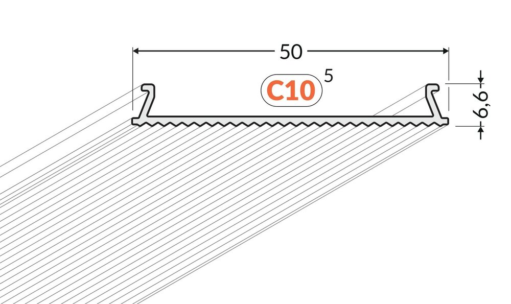 Cover C10 Pro Clickon | High Performance diffuser, lengte 1m of 2m