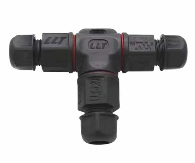 AppLamp 2-aderige T-kabelverbinder | Soldeervrij | IP68 waterdicht