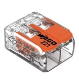 Wago 2 Pin Soldeervrije Wago Lasklem. Geschikte draaddikte 0.2 t/m 4mm².