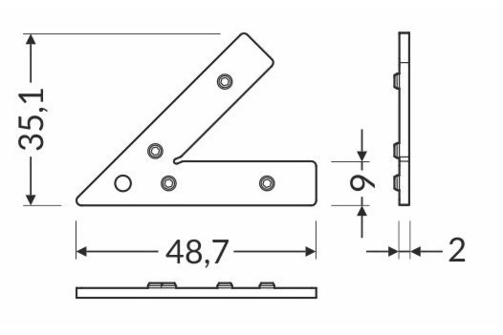 Q9 Koppelstuk 45º