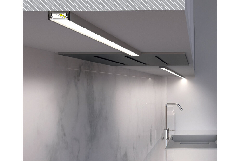 LINO 14mm Led Profiel Opbouw 2m