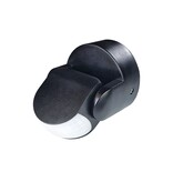 Applamp IP65 Waterbestendige Kantelbare 230 Volt inbouw PIR bewegingssensor 1200W | 10 sec tot 15 min | 12m bereik -  Zwart