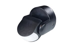 Applamp IP65 230V Kantelbare PIR schakelaar 1200W | 10 ~900sec | 12m -  Zwart