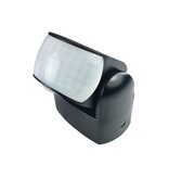 Applamp IP65 Waterbestendige Kantelbare 230 Volt inbouw PIR bewegingssensor 1200W | 10 sec tot 15 min | 12m bereik -  Zwart