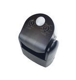 Applamp IP65 Waterbestendige Kantelbare 230 Volt inbouw PIR bewegingssensor 1200W | 10 sec tot 15 min | 12m bereik -  Zwart