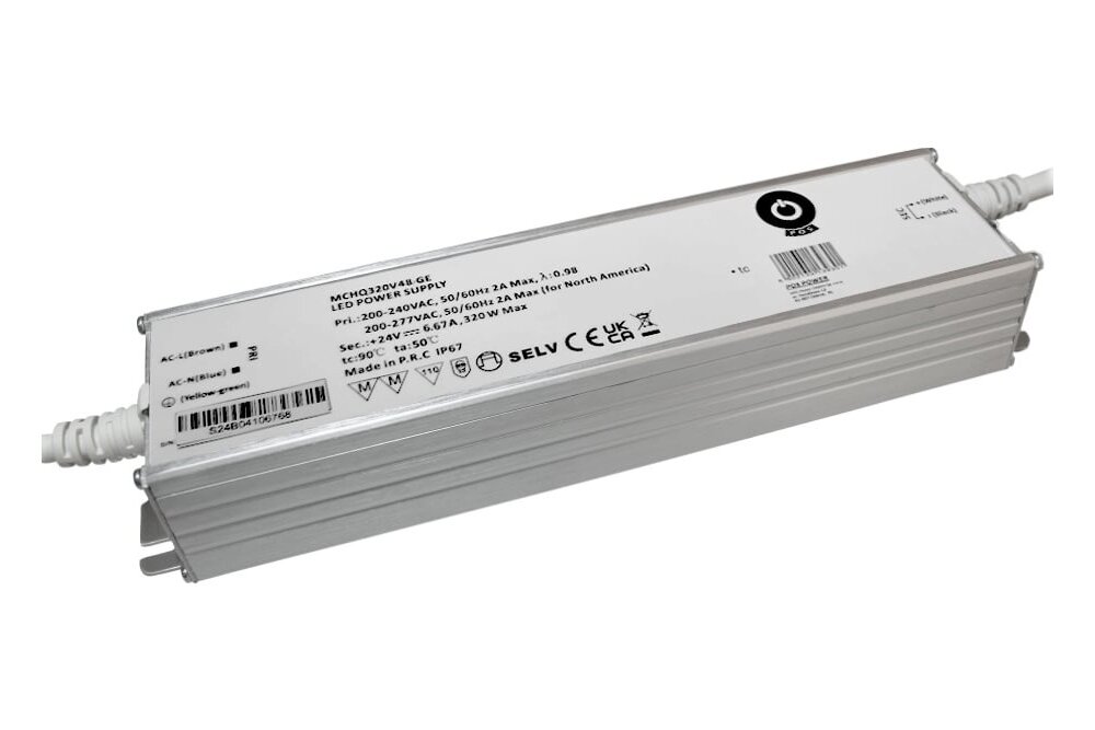 POS-POWER POS-Power Waterdichte voeding DC 48V 320 Watt 6.67 Ampère