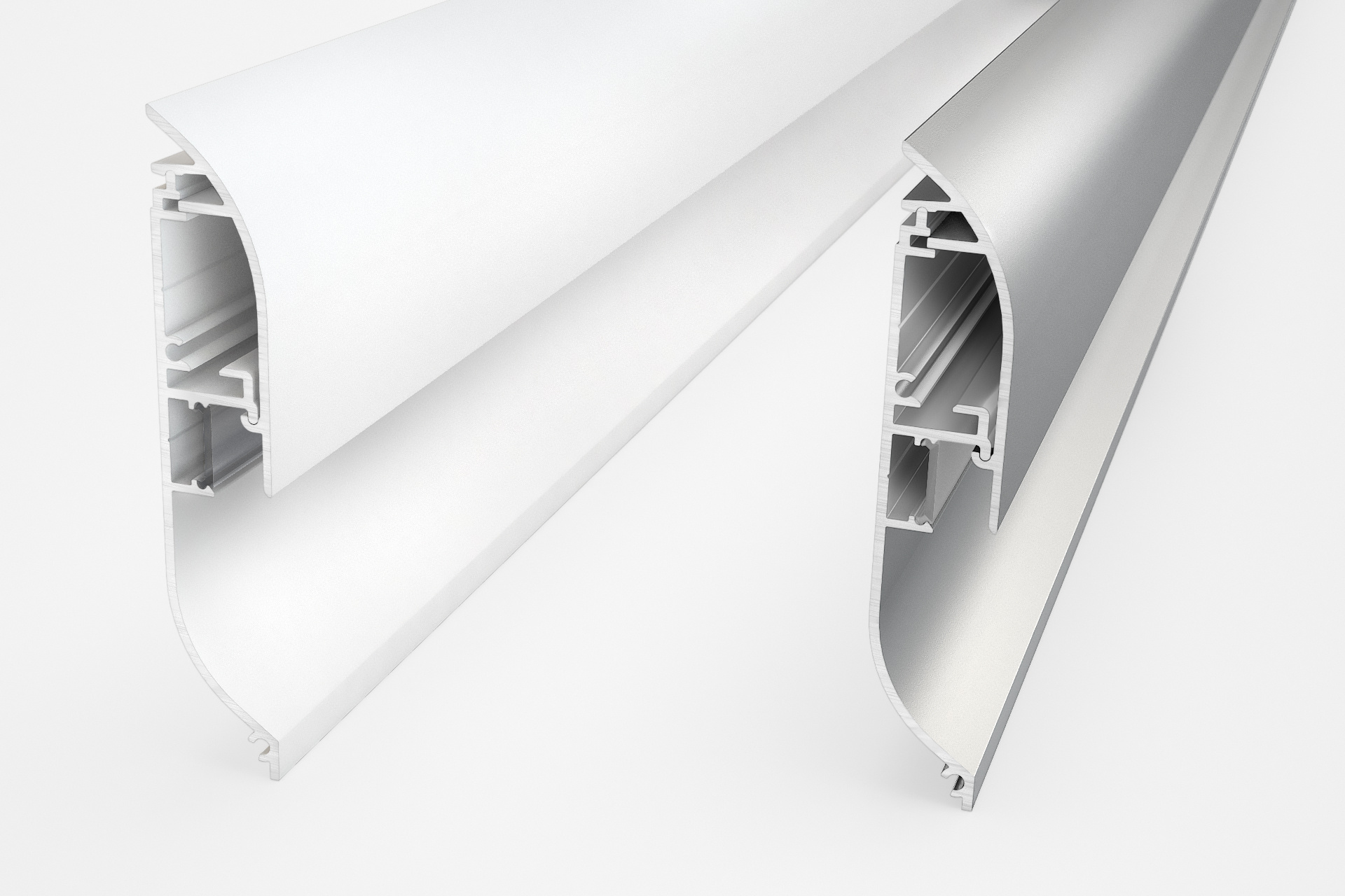 STRADA 10mm Opbouw Plint LedProfiel 2m