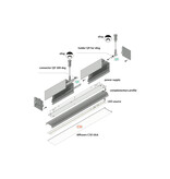 LUMAX502 V2 53mm opbouw Led Profiel 2m