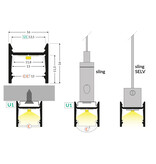 PLEX 12mm Led Profiel Opbouw 2m