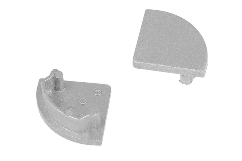 Eindkapjes ANGLE12 VOOR COVER D1 (Niet voor 'E'), Set van twee