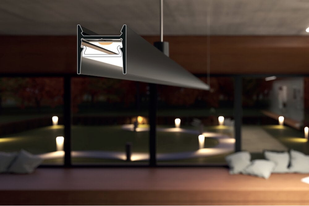 PLEX12 CL 12mm Led Profiel Opbouw 2m