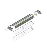 AXON 10mm Verzonken Led Profiel 2m