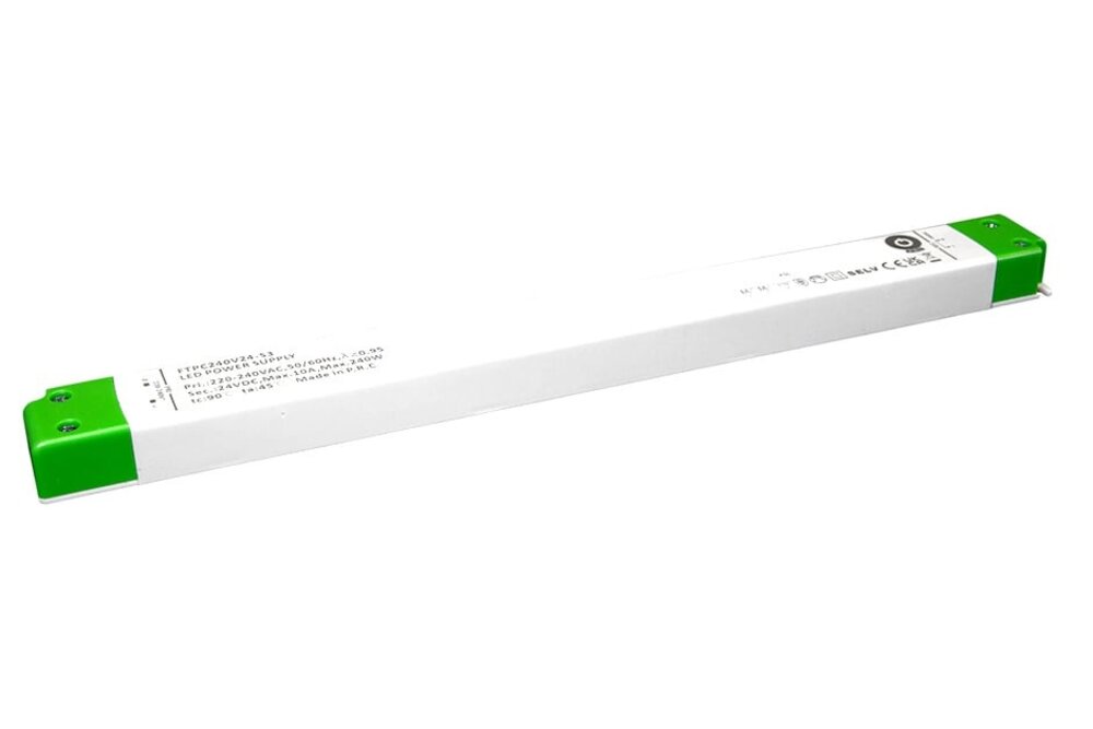 POS-POWER Ultra Dunne Constant Voltage Voeding DC 24 Volt 240 Watt 10Ampère met PFC control