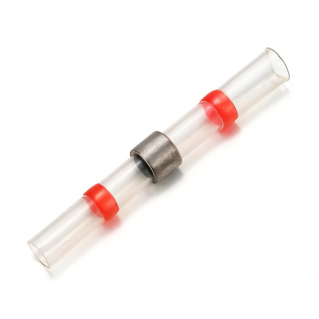 Applamp Soldeerhulzen Waterdicht - AWG 22-18 Rood - Draad 0.5-1.0mm - Krimpkous