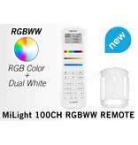 MiLight MiLight RGB+ DualWhite (RGB+CT) Touch  hand afstandsbediening,  100-zones, RF, 2xAAA