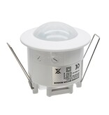 230 Volt inbouw PIR bewegingssensor 1200W | 10 sec tot 7 min | 6m bereik