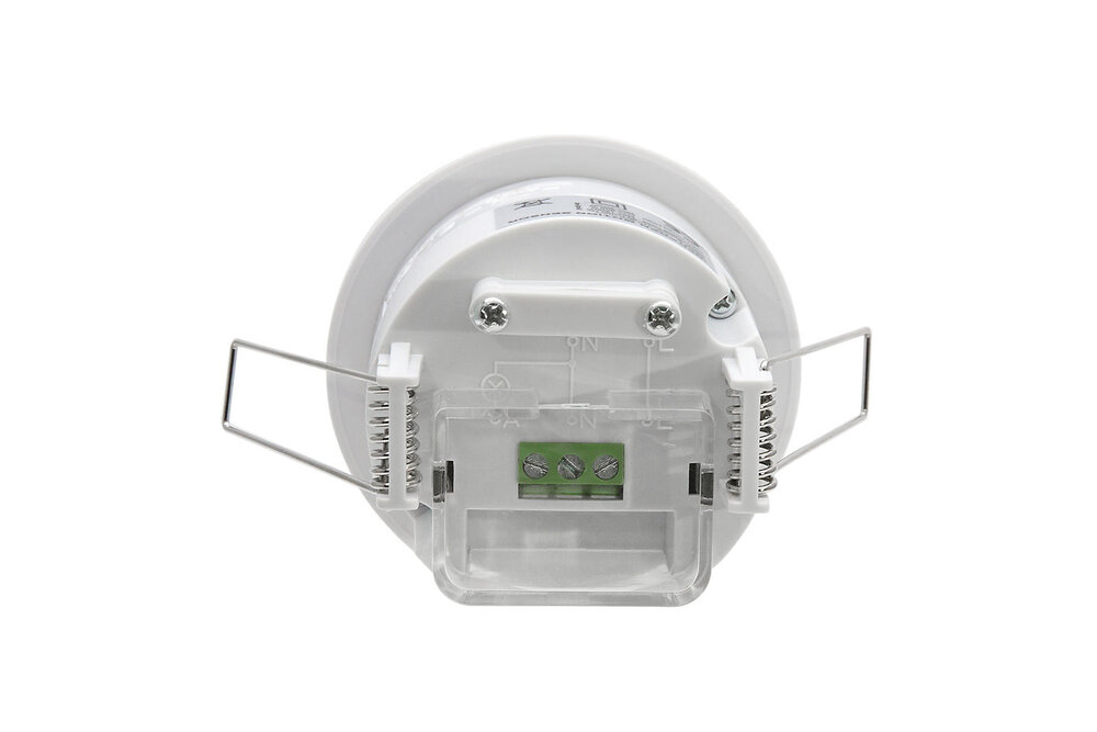 230 Volt inbouw PIR bewegingssensor 1200W | 10 sec tot 7 min | 6m bereik