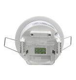 230 Volt inbouw PIR bewegingssensor 1200W | 10 sec tot 7 min | 6m bereik