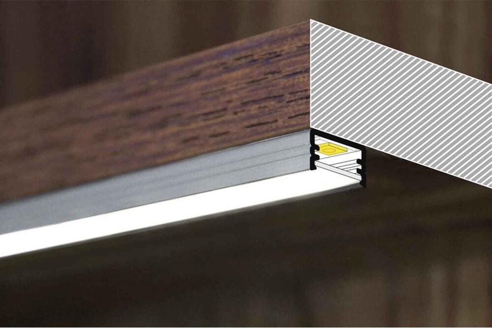 CONTOUR 8mm Led Profiel Opbouw 1m-2m