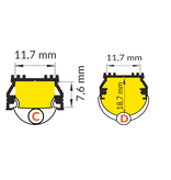OMNI 12mm Led Profiel Opbouw 1m-2m