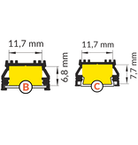 OMNI 12mm Led Profiel Opbouw 1m-2m