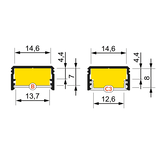 OMNI 14mm Led Profiel Opbouw 2m
