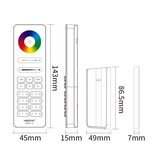 MiLight C8 Witte Touch Remote RGB+Dual White,  Mi-Light  RGBWW met 8-kanalen
