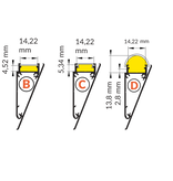 WALL 12mm Opbouw LedProfiel 1-2m (wit / alu)