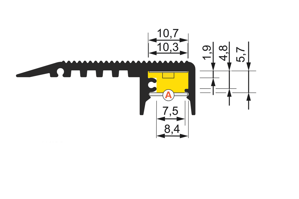 STEP10 Led Profiel voor traptreden