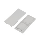 Eindkapjes LUVAR voor cover E9, Set van twee